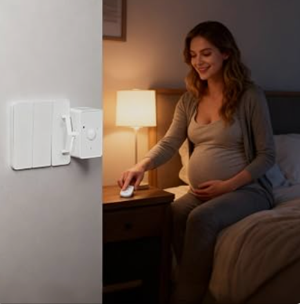 Interruptor de luz inteligente Teleclic: un solo clic y se apaga.