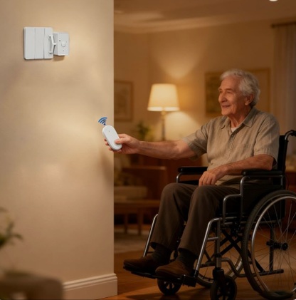 Interruptor de luz inteligente Teleclic: un solo clic y se apaga.